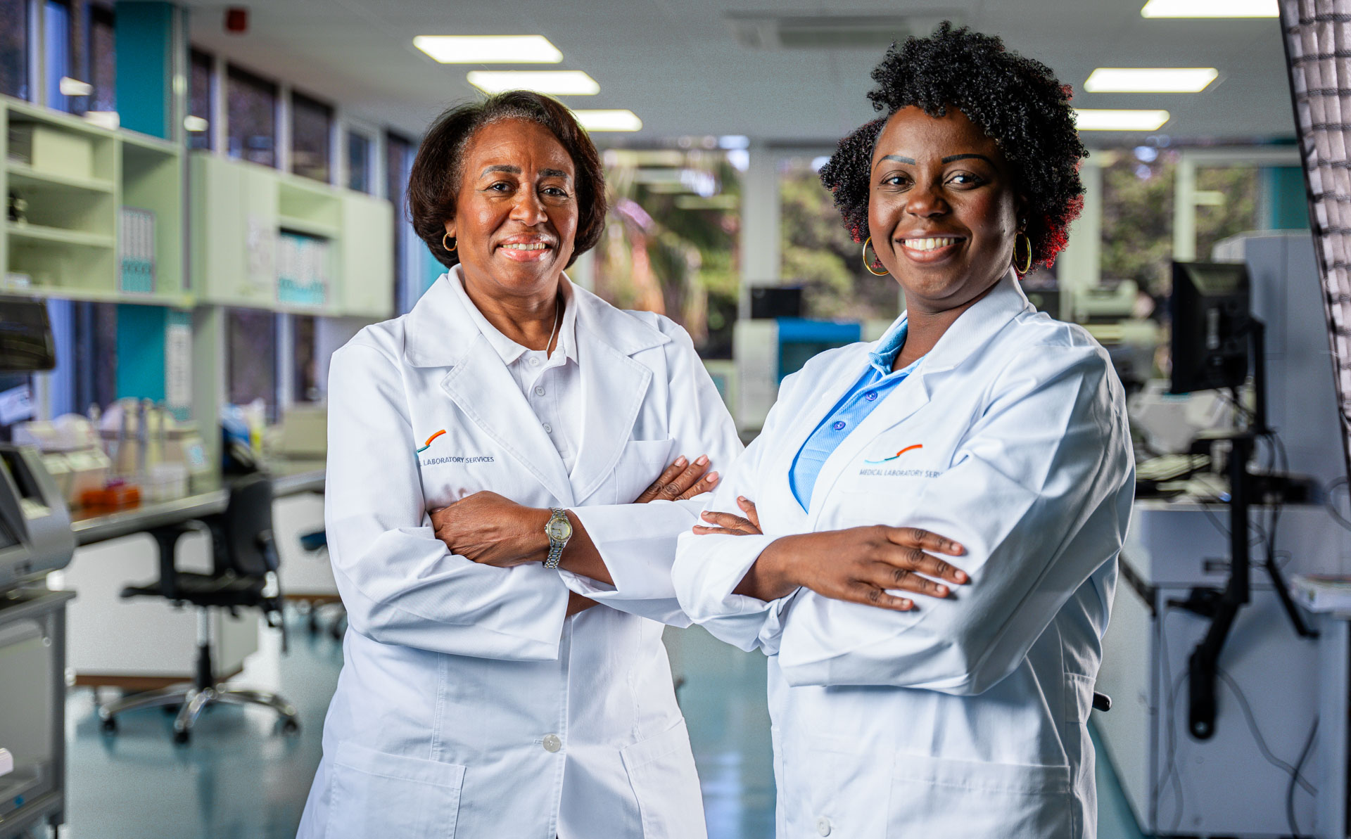 Employees of Medical Laboratory Services Curaçao.